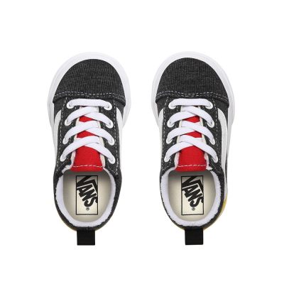 Vans Coastal Elastic Lace Old Skool - Çocuk Spor Ayakkabı (Siyah)